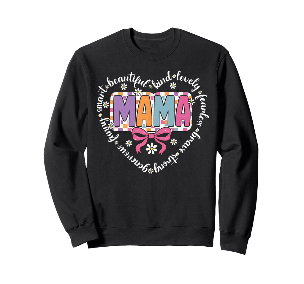 Floral Definition Mom Mama Happy Sweatshirt - Custom Art Print Men Women - T-Shirt, Sweatshirt, Hoodie
