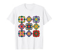 Colorful Granny Square Pattern T-Shirt - Custom Art Print for Adults - T-Shirt, Sweatshirt, Hoodie
