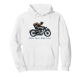 1950S Motorcycle Rider Biker Hoodie - Custom Art Print for Adults - T-Shirt, Sweatshirt, Hoodie