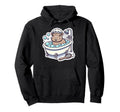 Capybara Bubble Bath Self Care Pamper Hoodie - Custom Art Print for Adults - T-Shirt, Sweatshirt, Hoodie