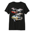 American Muscle Cars Cars Tri Blend T-Shirt - Unique Graphic Men Women - T-Shirt, Sweatshirt, Hoodie