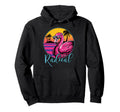 Radical Flamingo 80S Throwback Hoodie - Aesthetic Graphic Men Women - T-Shirt, Sweatshirt, Hoodie