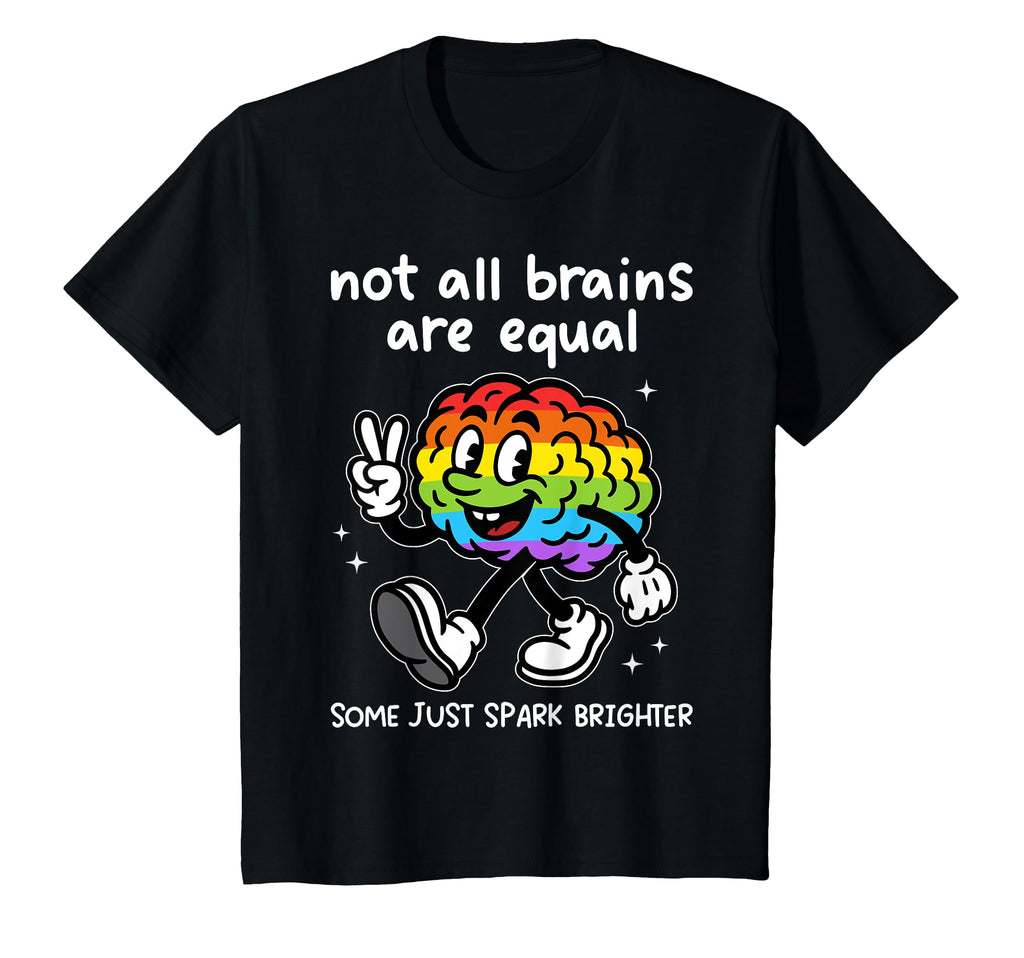 Adhd Rainbow Brain Funny T-Shirt - Novelty Apparel for Adults - T-Shirt, Sweatshirt, Hoodie