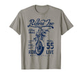 Riders Inc 1955 Motorcycle Distressed T-Shirt - Custom Art Print Men Women - T-Shirt, Sweatshirt, Hoodie