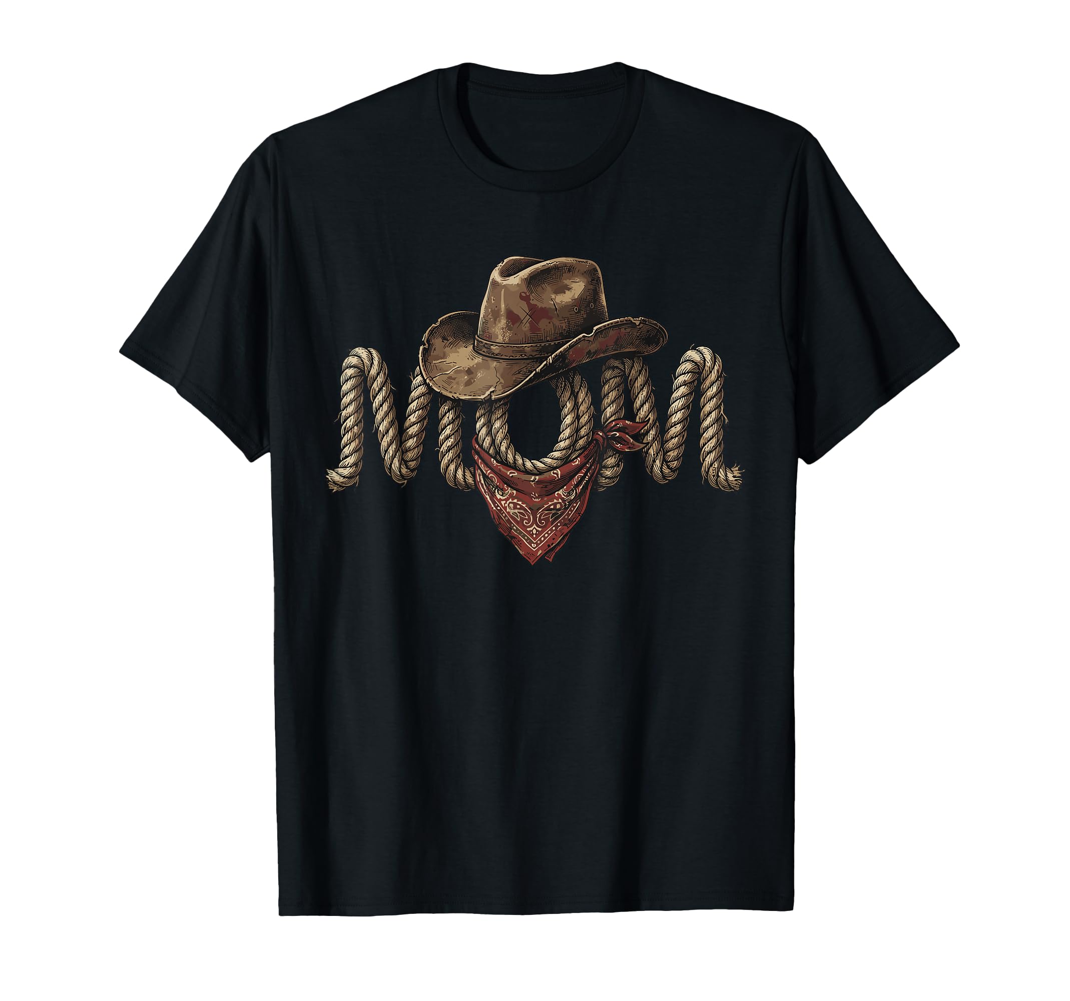 Mom Cowboy Western Rodeo Mothers Day T-Shirt - Graphic Print Men Women - T-Shirt, Sweatshirt, Hoodie