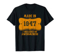 75 Birthday Western Made 1947 T-Shirt - Minimalist Print Unisex - T-Shirt, Sweatshirt, Hoodie