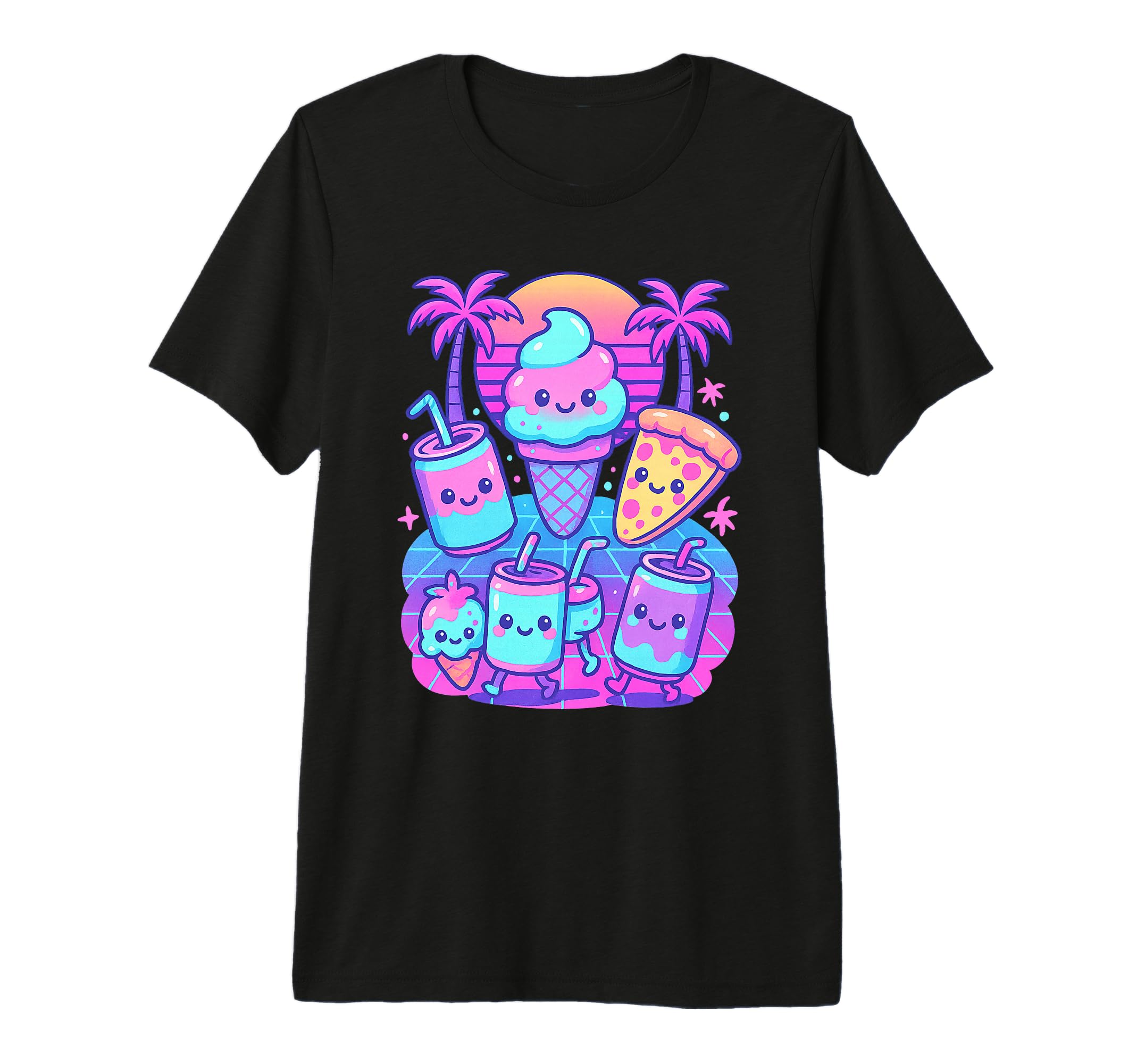 80S Synthwave Tri Blend T-Shirt - Aesthetic Graphic Men Women - T-Shirt, Sweatshirt, Hoodie