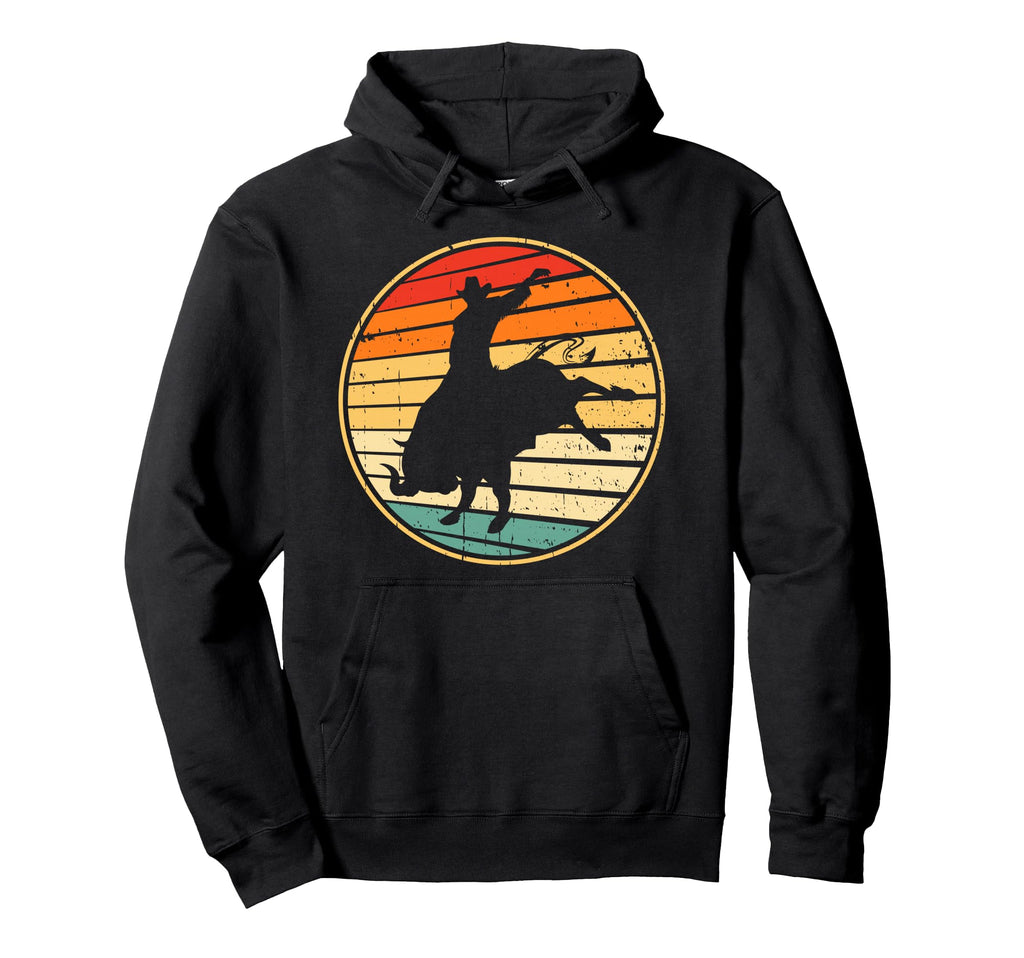 Bull Riding Western Country Cowboy Hoodie - Casual Everyday Wear Men Women - T-Shirt, Sweatshirt, Hoodie