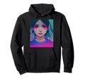 Japanese Vaporwave 80S Sad Anime Hoodie - Fun Novelty Design Men Women - T-Shirt, Sweatshirt, Hoodie
