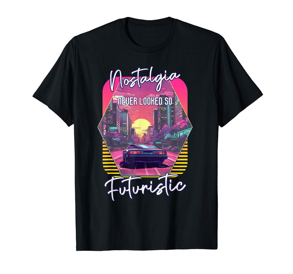 Synthwave Futuristic Sports Car T-Shirt - Casual Everyday Wear for Adults - T-Shirt, Sweatshirt, Hoodie