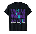 Fighter Survivor Suicide Awareness T-Shirt - Streetwear Style Unisex - T-Shirt, Sweatshirt, Hoodie