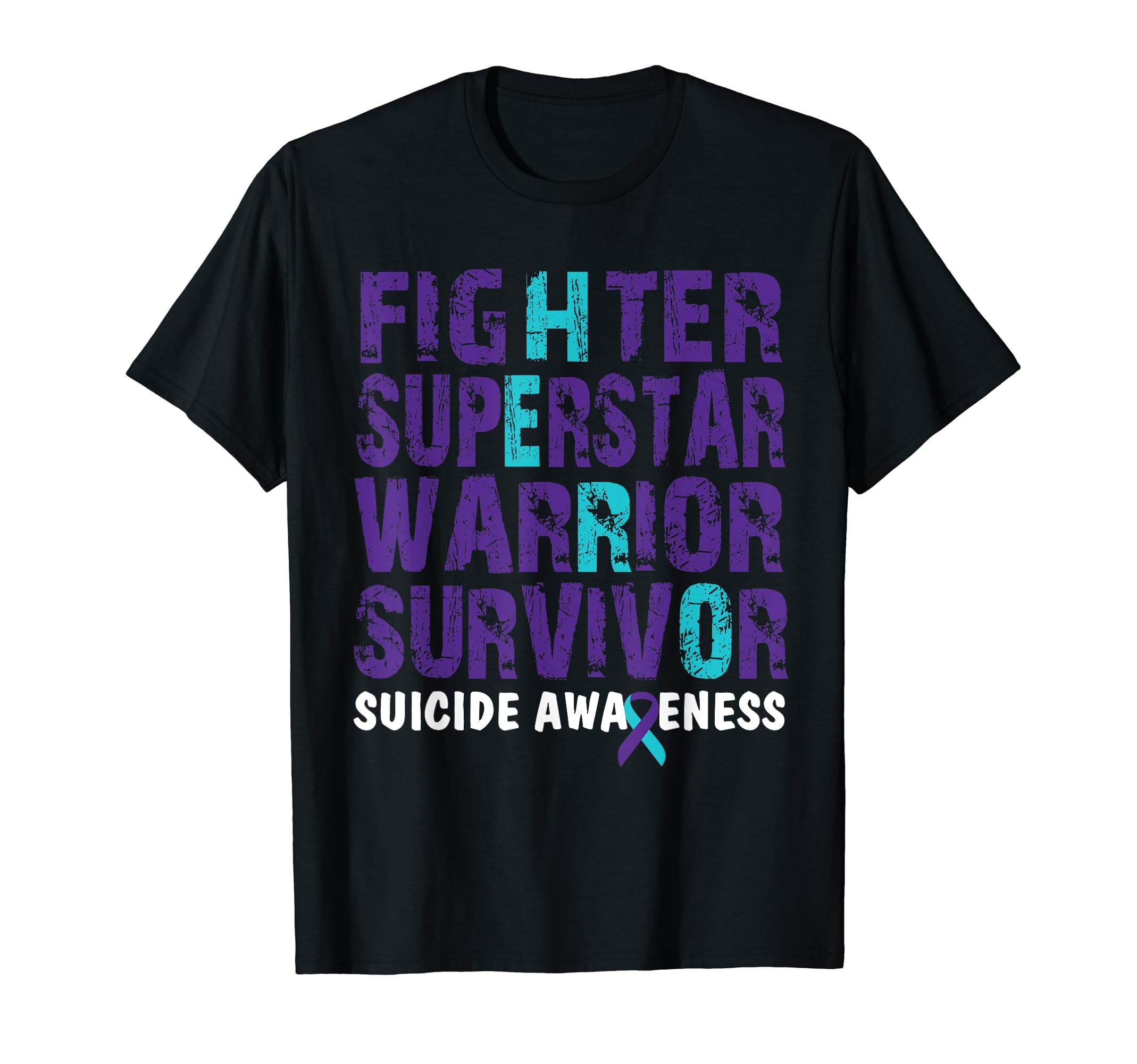 Fighter Survivor Suicide Awareness T-Shirt - Streetwear Style Unisex - T-Shirt, Sweatshirt, Hoodie