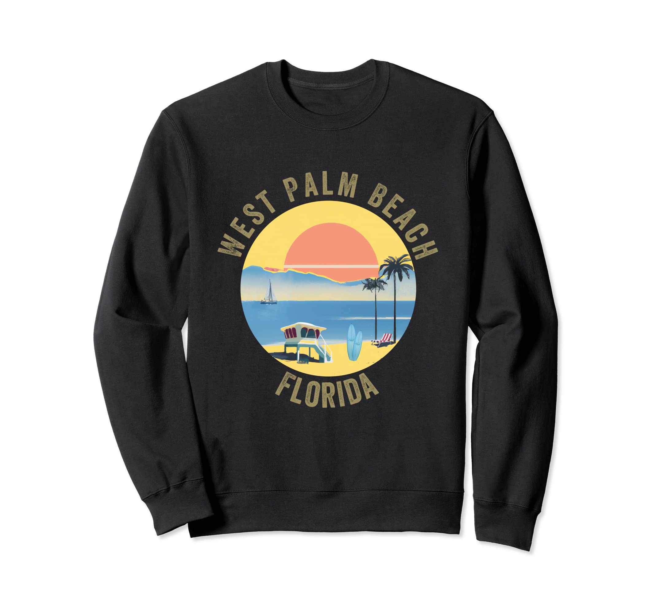 West Palm Beach Souvenir Sweatshirt - Custom Art Print for Adults - T-Shirt, Sweatshirt, Hoodie