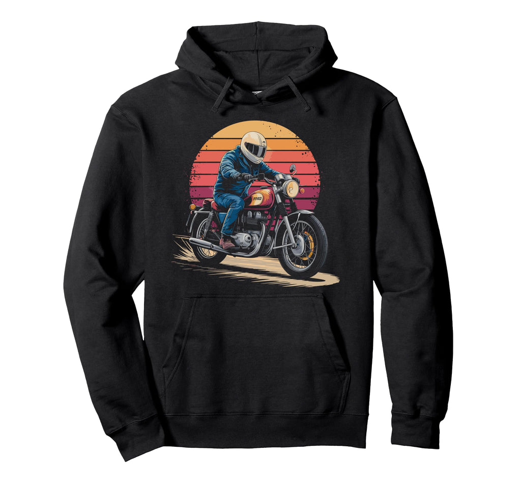 Motorcycle Rider Hoodie - Unique Graphic Unisex - T-Shirt, Sweatshirt, Hoodie