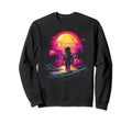 Synthwave Astronaut Cyberpunk 80S Sci Sweatshirt - Trendy Graphic Unisex - T-Shirt, Sweatshirt, Hoodie