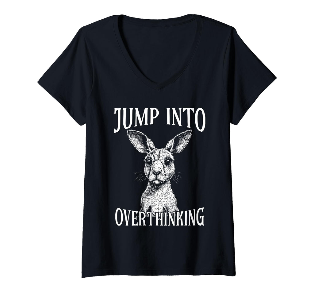 Womens Kangaroo Overthinkers Introverts T-Shirt - Unique Graphic Men Women - T-Shirt, Sweatshirt, Hoodie