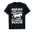 Horses Are My Mental Health T-Shirt - Graphic Print Men Women - T-Shirt, Sweatshirt, Hoodie