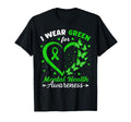 Heart I Wear Green Mental Health T-Shirt - Fun Novelty Design for Adults - T-Shirt, Sweatshirt, Hoodie