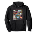 Rides Watercolor Oldschool Cars Paradise Hoodie - Trendy Graphic Men Women - T-Shirt, Sweatshirt, Hoodie