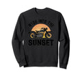Ride Into Sunset Motorcycle Sweatshirt - Unique Graphic Unisex - T-Shirt, Sweatshirt, Hoodie