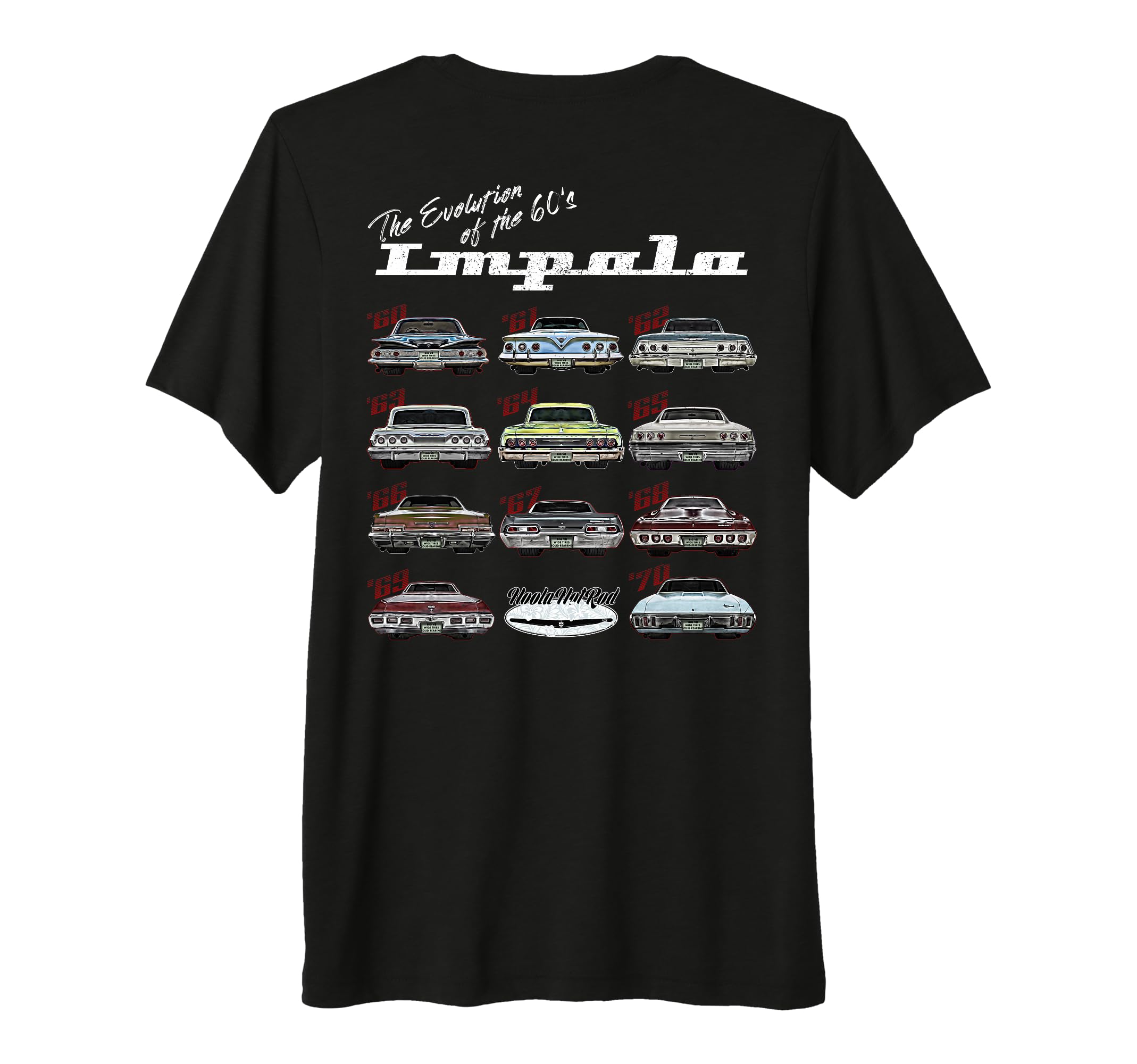 Evolution 60S Impala 1960 Hot Rod Muscle T-Shirt - Graphic Print Men Women - T-Shirt, Sweatshirt, Hoodie
