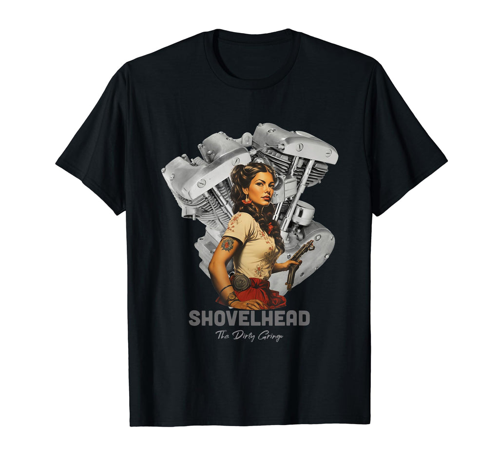 Hd Motorcycle Vtwin Shovelhead T-Shirt - Fun Novelty Design for Adults - T-Shirt, Sweatshirt, Hoodie