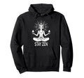 Stay Zen Cat Meditation Calm Yoga Hoodie - Custom Art Print Men Women - T-Shirt, Sweatshirt, Hoodie
