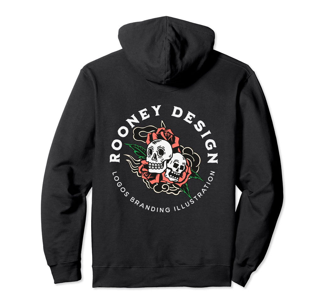 Rooneydesign Traditional Tattoo Hoodie - Streetwear Style for Adults - T-Shirt, Sweatshirt, Hoodie