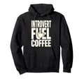 Introvert Coffee Lover Social Battery Hoodie - Custom Art Print Unisex - T-Shirt, Sweatshirt, Hoodie