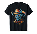Alien Alien Cowboy Hat T-Shirt - Minimalist Print Unisex - T-Shirt, Sweatshirt, Hoodie