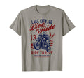 Lake City Colorado Motorcycle T-Shirt - Fun Novelty Design for Adults - T-Shirt, Sweatshirt, Hoodie