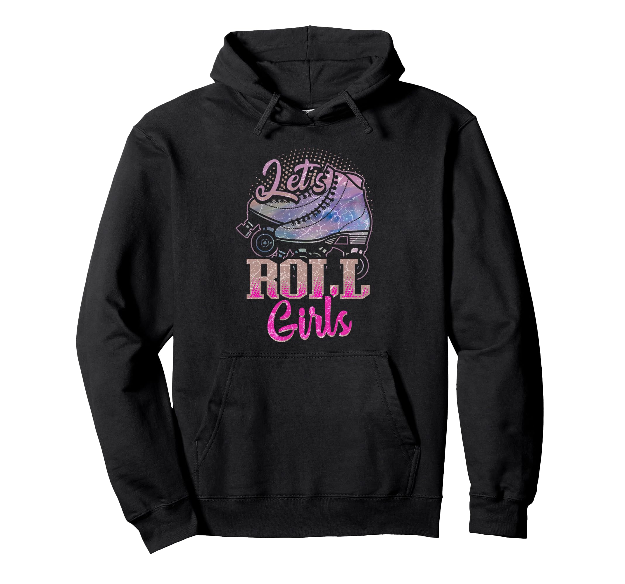Lets Roll Who Loves Roller Skating Hoodie - Fun Novelty Design for Adults - T-Shirt, Sweatshirt, Hoodie