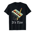 Its Fine Cassette Pencil Funny Party T-Shirt - Trendy Graphic Men Women - T-Shirt, Sweatshirt, Hoodie