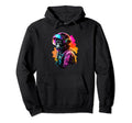 Synthwave Retrowave Monkey Hoodie - Fun Novelty Design for Adults - T-Shirt, Sweatshirt, Hoodie