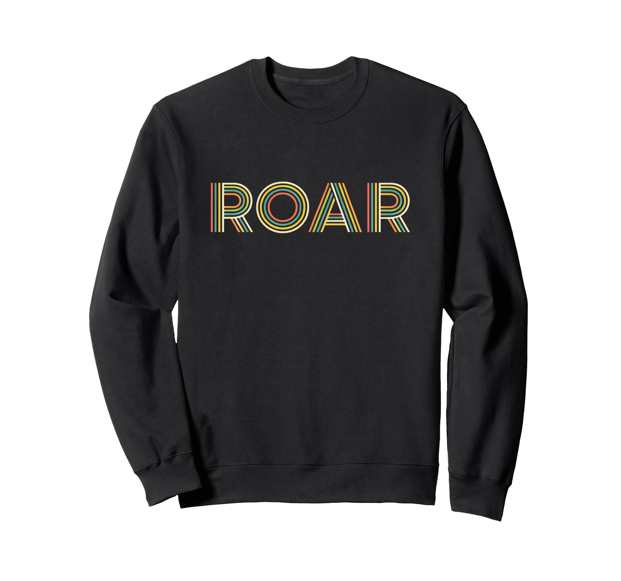 Expressive Roar Striped Sweatshirt - Fun Novelty Design Men Women - T-Shirt, Sweatshirt, Hoodie
