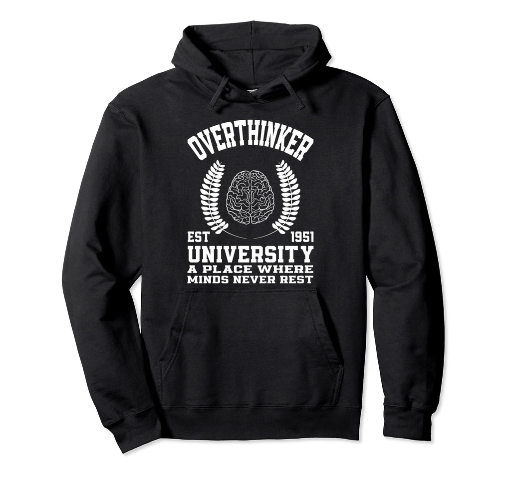 Overthinker Introverts Hoodie - Novelty Apparel Men Women - T-Shirt, Sweatshirt, Hoodie