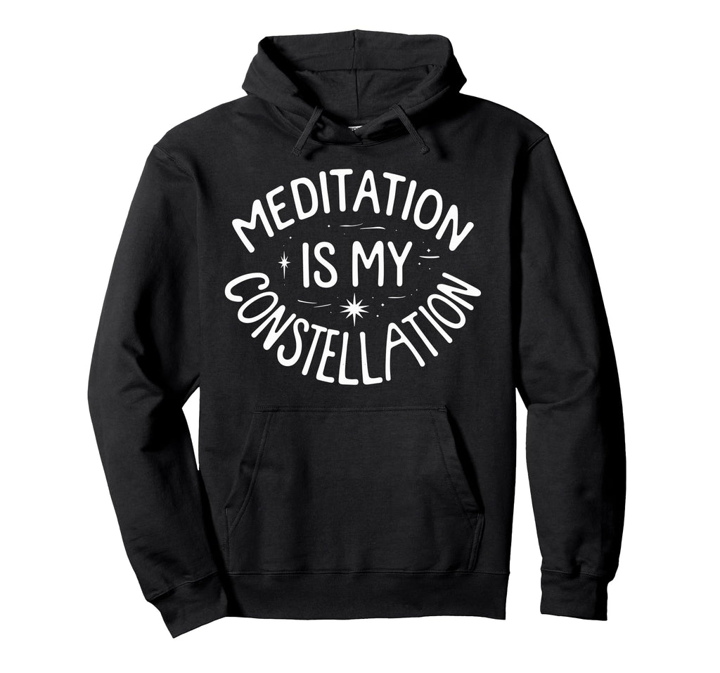 Meditation Astrology Connection Hoodie - Fun Novelty Design Men Women - T-Shirt, Sweatshirt, Hoodie