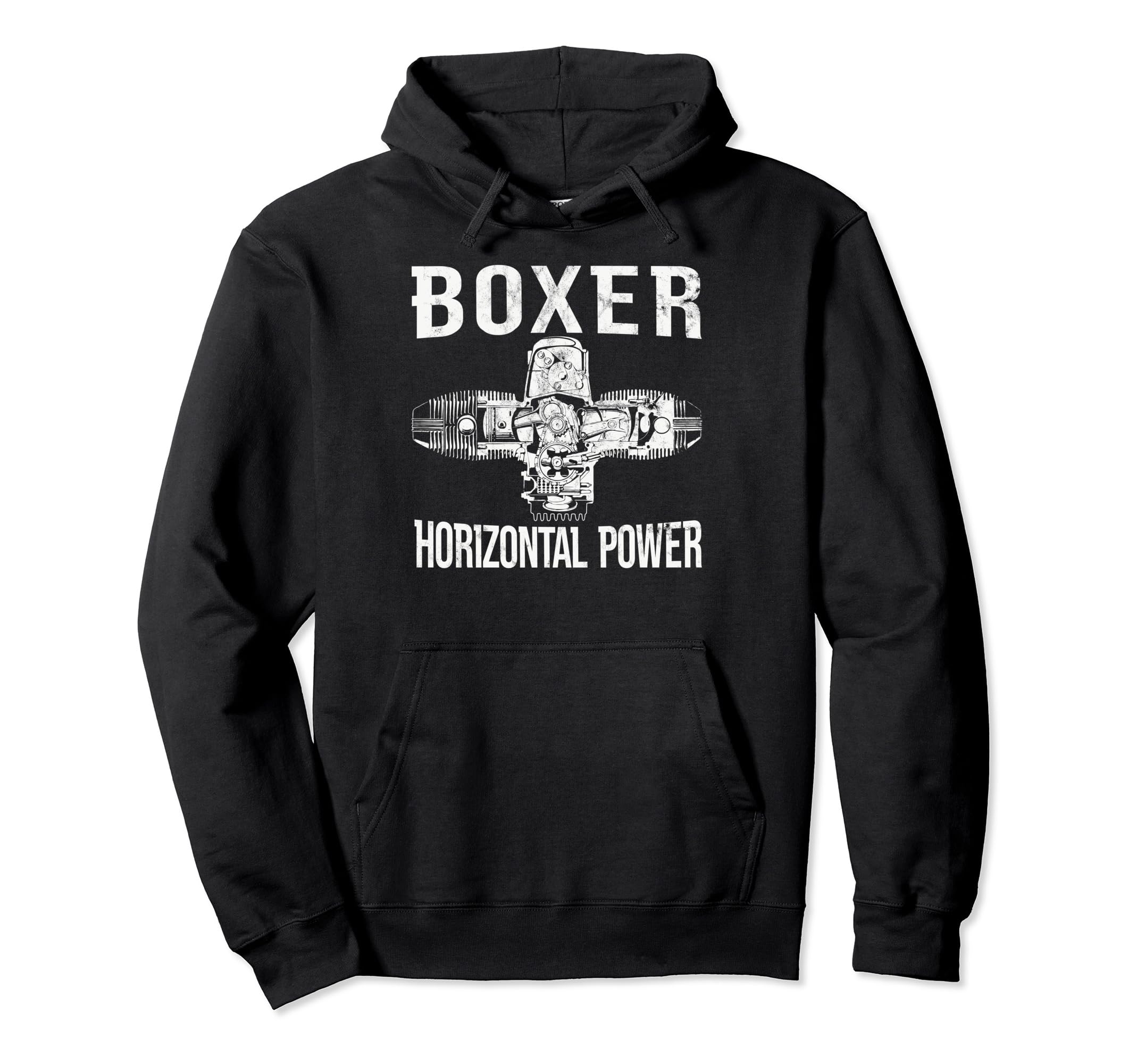 Horizontal Power Two Cylinder Motorcycle Hoodie - Unique Graphic Men Women - T-Shirt, Sweatshirt, Hoodie