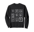 Whimsical Flower Postage Stamps Sweatshirt - Custom Art Print for Adults - T-Shirt, Sweatshirt, Hoodie