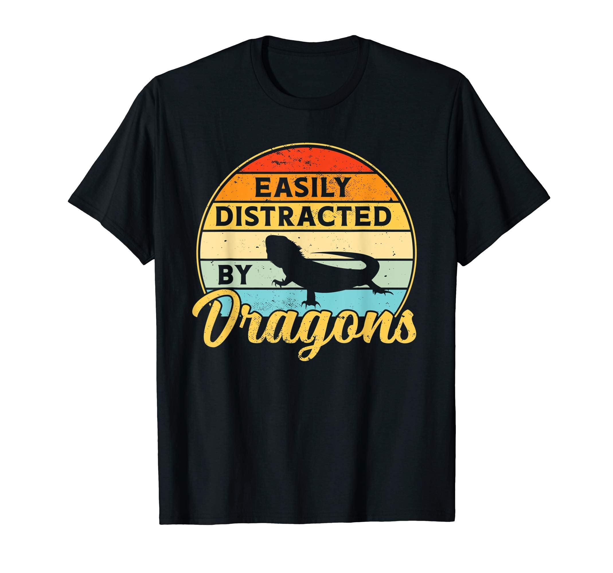 Bearded Dragon Easily Distracted T-Shirt - Novelty Apparel for Adults - T-Shirt, Sweatshirt, Hoodie