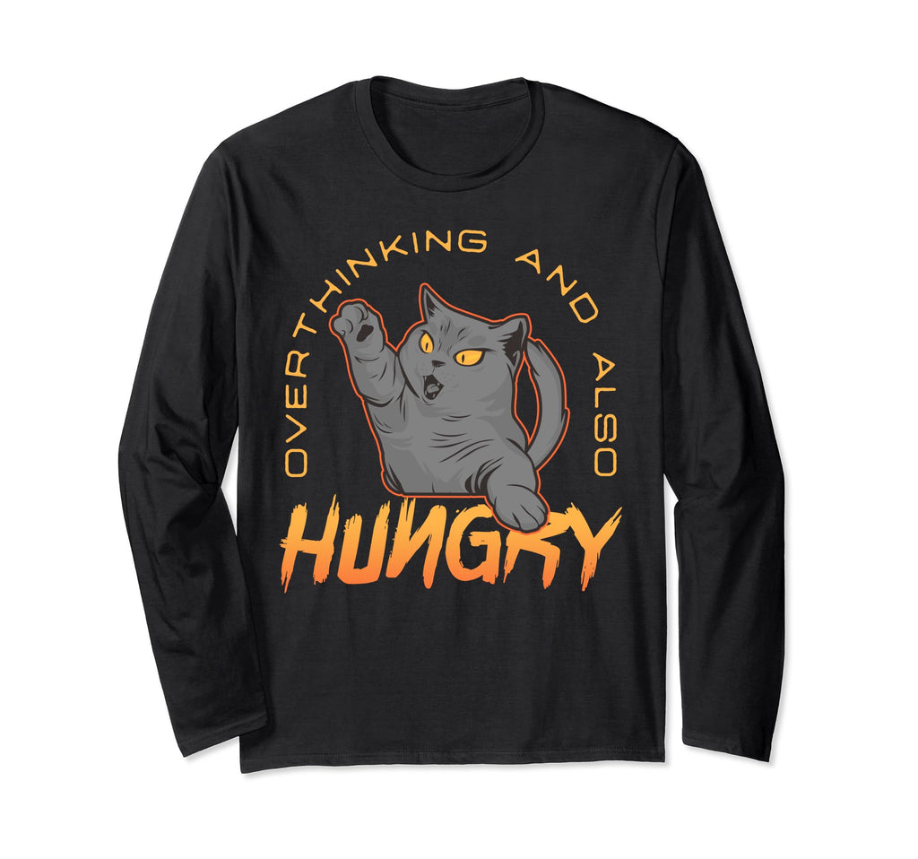 Overthinking And Also Hungry Introverted T-Shirt - Graphic Print Unisex - T-Shirt, Sweatshirt, Hoodie