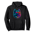 Mens Funny Synthwave 80S 90S Pomeranian Hoodie - Streetwear Style Unisex - T-Shirt, Sweatshirt, Hoodie