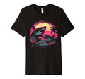 Shark Vaporwave Aesthetic Synthwave T-Shirt - Unique Graphic for Adults - T-Shirt, Sweatshirt, Hoodie