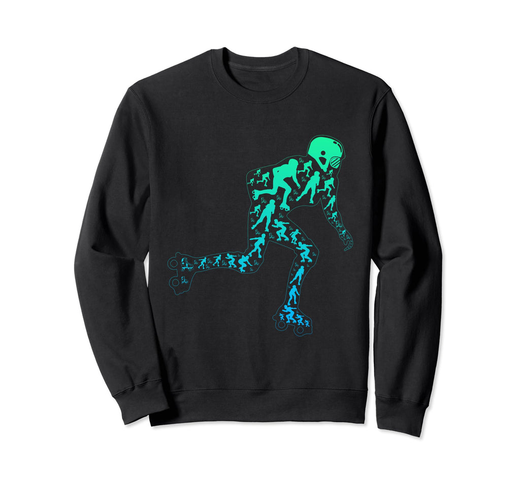 Roller Skating Silhouette Roller Sweatshirt - Streetwear Style for Adults - T-Shirt, Sweatshirt, Hoodie