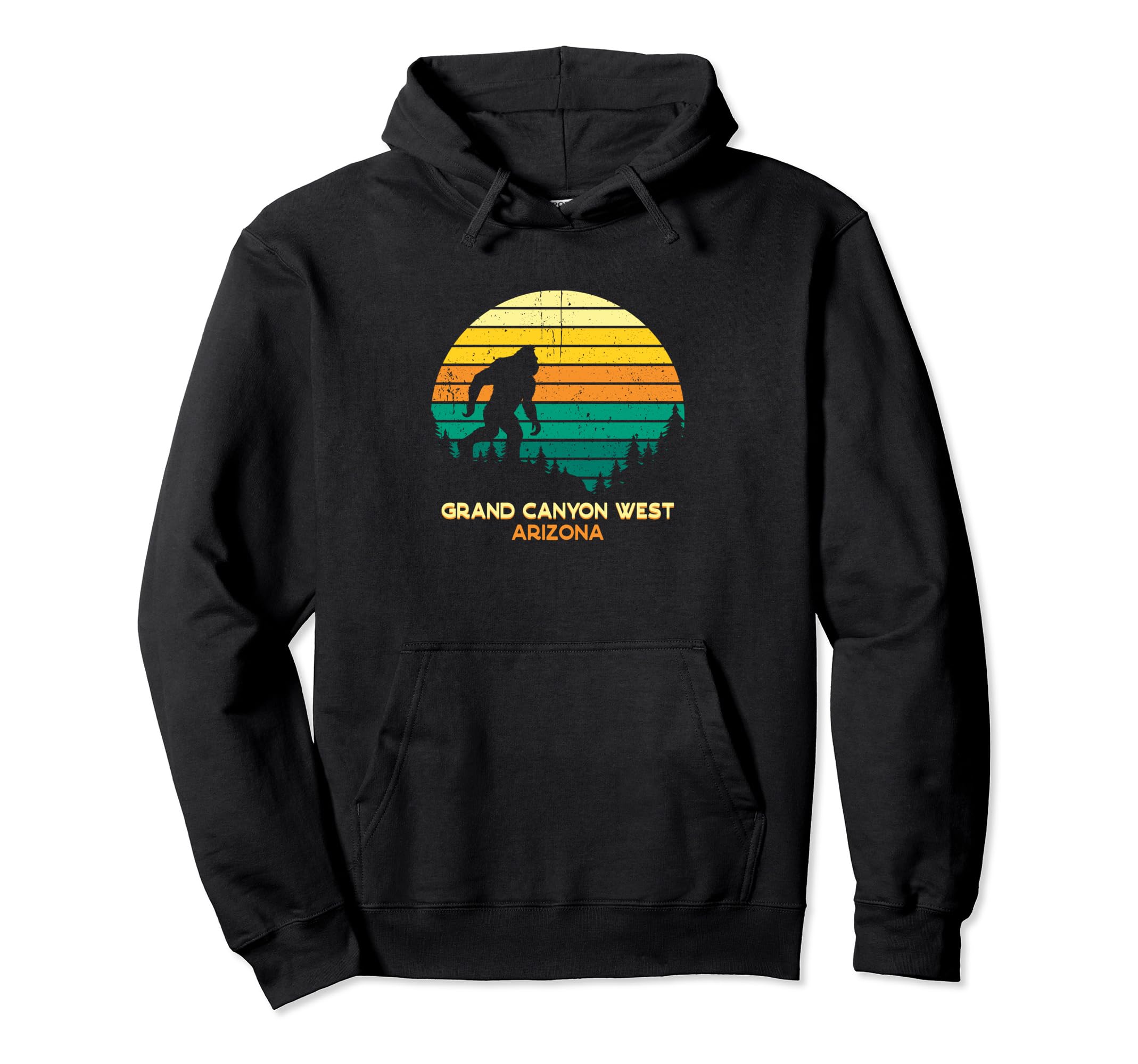 Grand Canyon West Arizona Bigfoot Hoodie - Trendy Graphic for Adults - T-Shirt, Sweatshirt, Hoodie