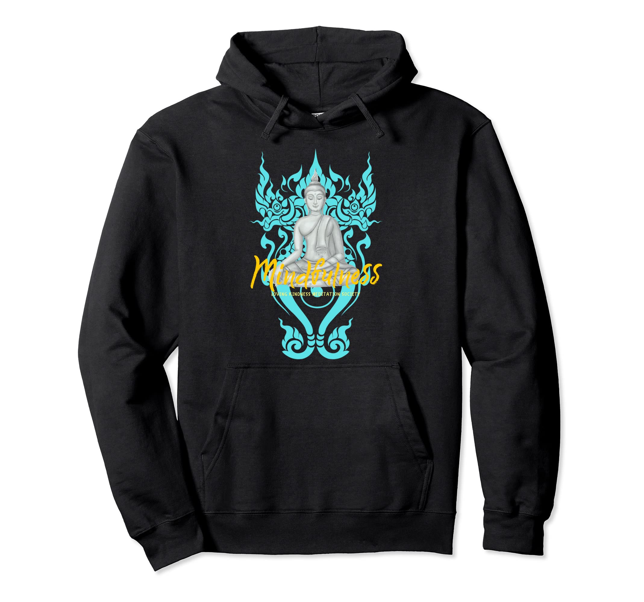 Buddha Gautama Mindfulness Peace Loving Hoodie - Minimalist Print Unisex - T-Shirt, Sweatshirt, Hoodie