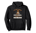 Im My Dogs Emotional Support Human Hoodie - Trendy Graphic for Adults - T-Shirt, Sweatshirt, Hoodie