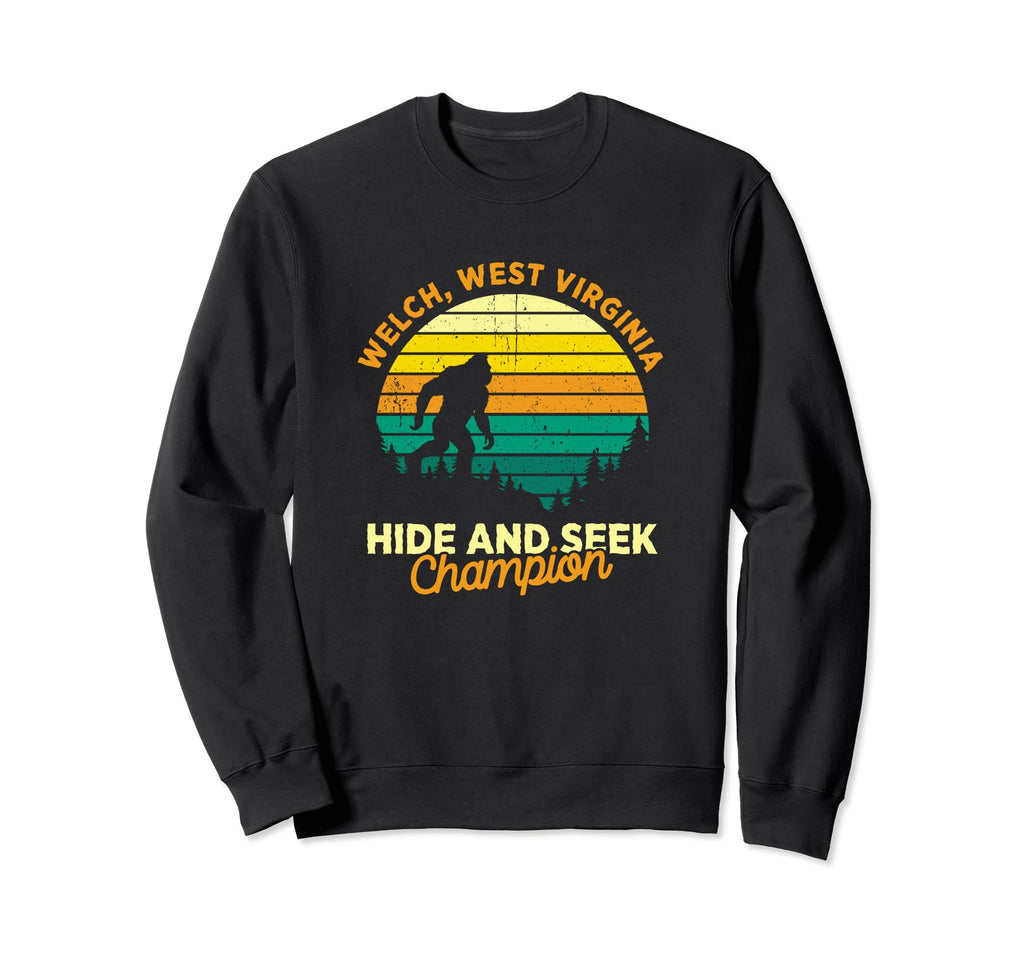 Welch West Virginia Big Foot Sweatshirt - Fun Novelty Design Men Women - T-Shirt, Sweatshirt, Hoodie
