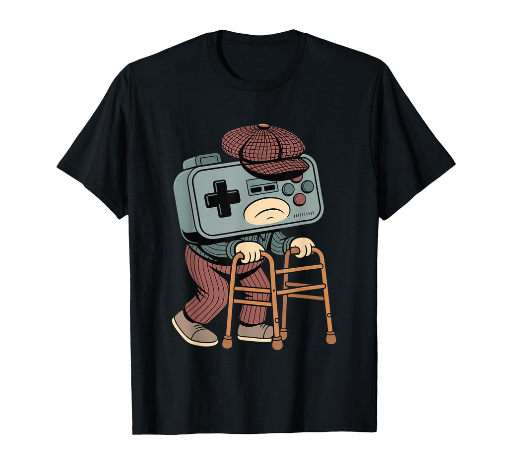 Funny Old Gaming Gamer 80S 90S Video T-Shirt - Unique Graphic for Adults - T-Shirt, Sweatshirt, Hoodie
