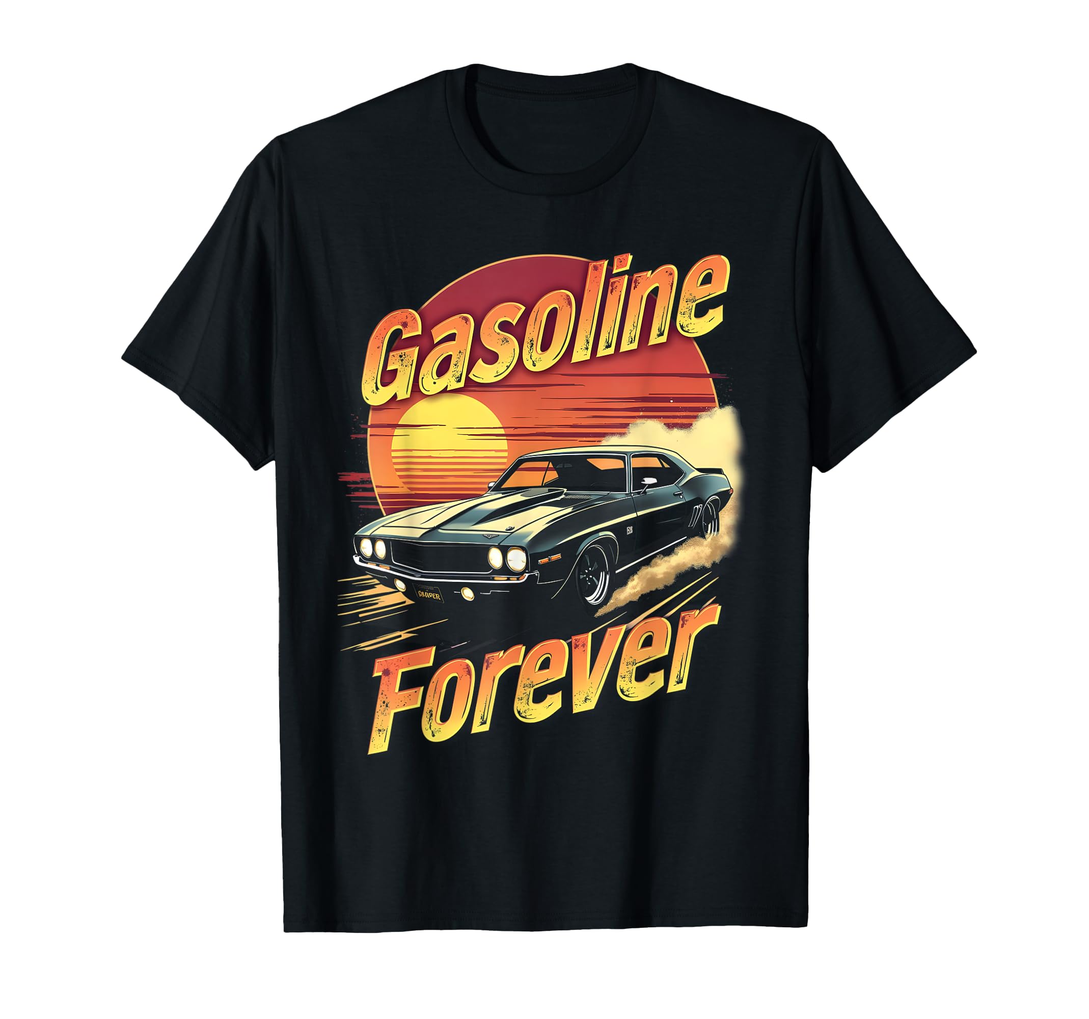 Gasoline Forever Funny Gas Cars T-Shirt - Aesthetic Graphic for Adults - T-Shirt, Sweatshirt, Hoodie